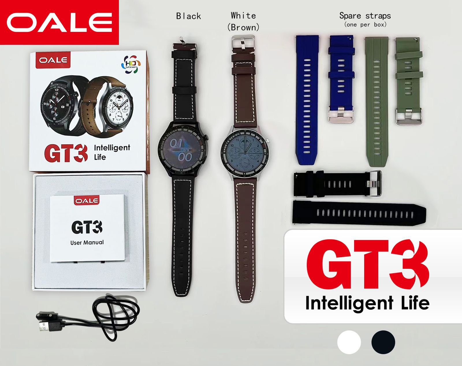 ساعت هوشمند GT3 برند OALE