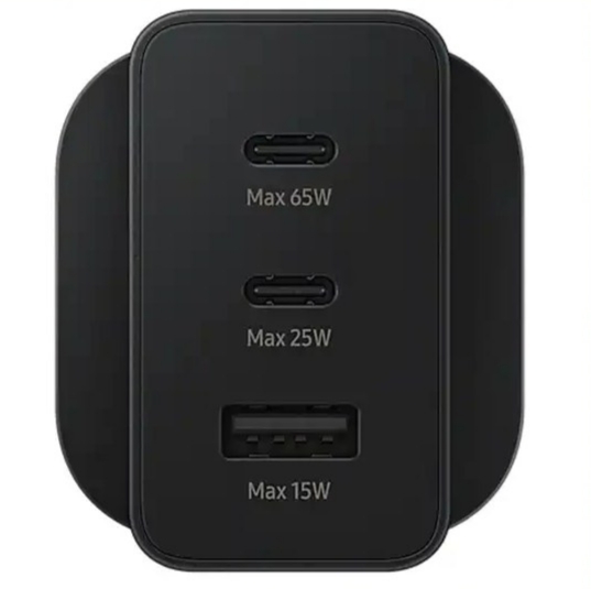 شارژر سریع دیواری 65W سامسونگ با سه پورت خروجی