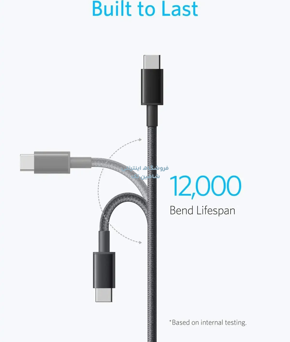کابل شارژ انکر USB-C به USB-C مدل A8752 به طول 0.9 متر
