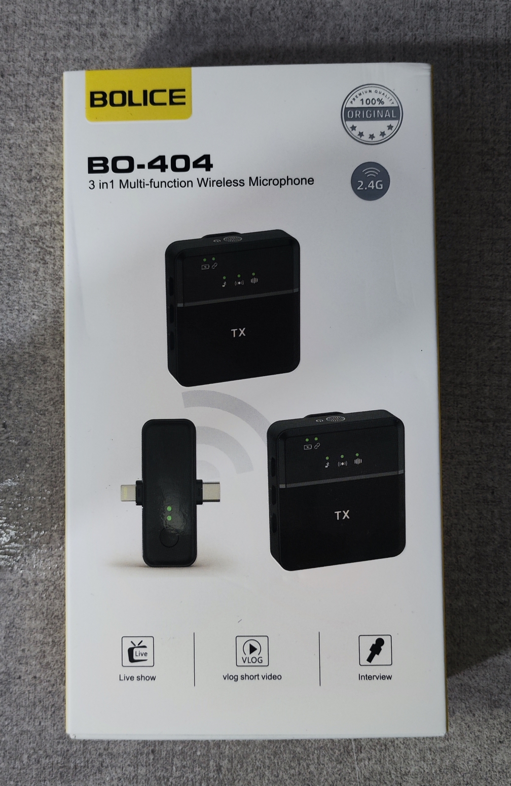 میکروفون بی سیم برند bolice مدل  BO-404