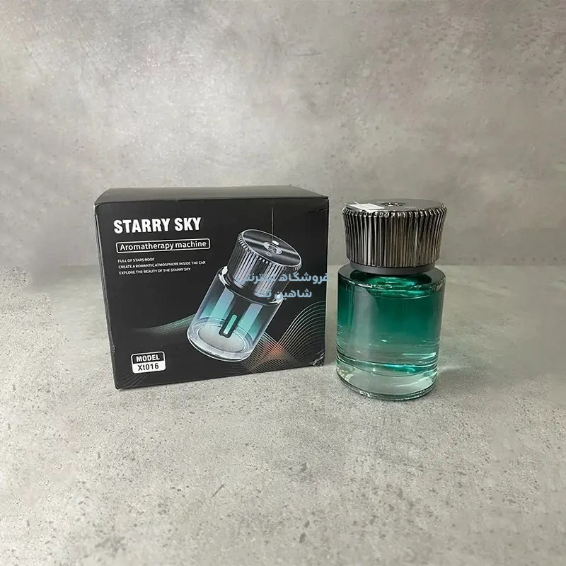 خوشبو کننده شارژی بخوری 160 میلی به همراه نور لیزری Starry sky مدل XT016
