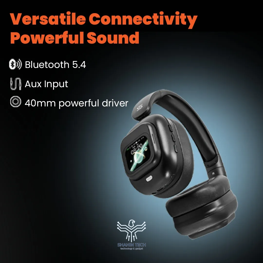 هدفون Porodo Soundtec Touchwave ANC با صفحه لمسی جداشدنی