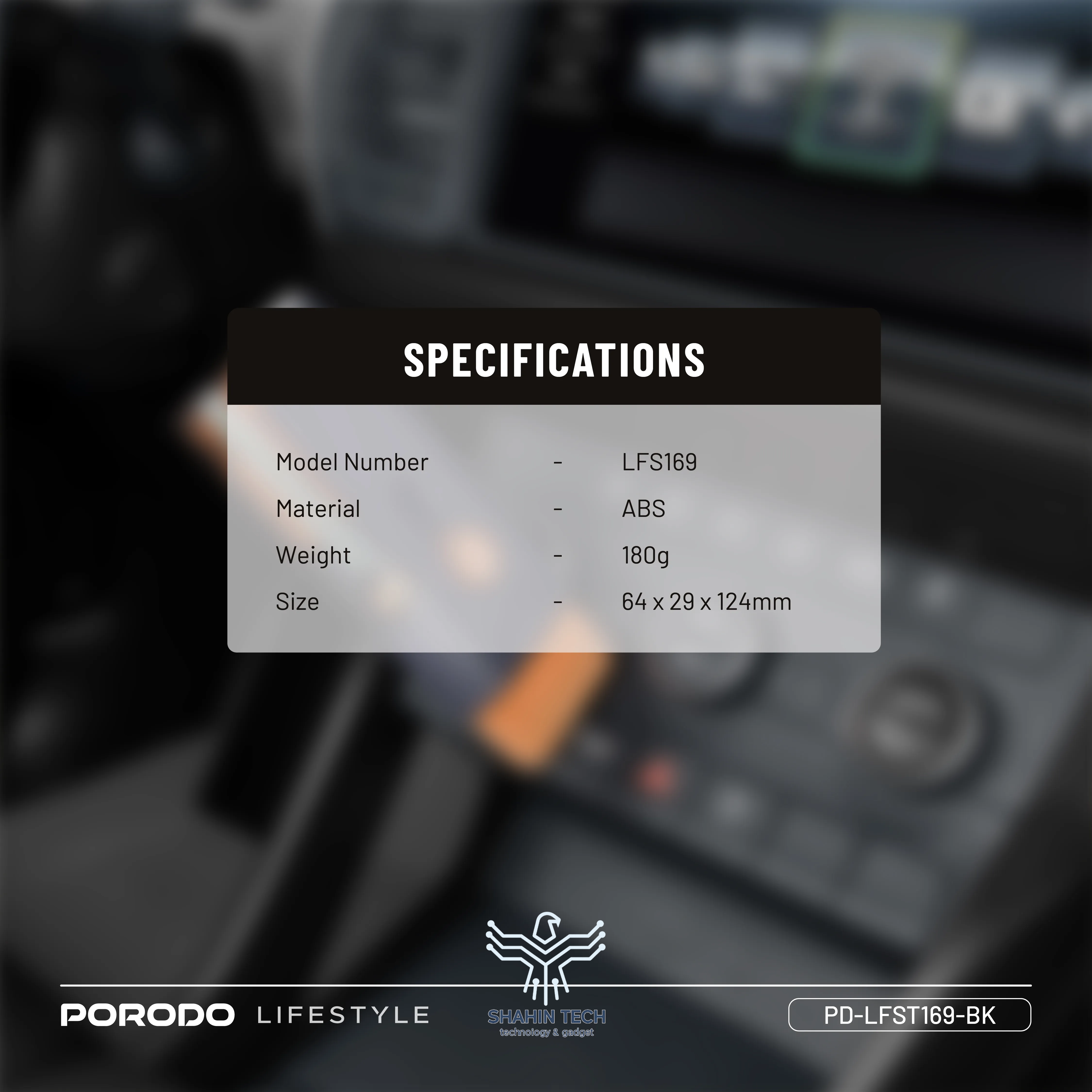 کیت ایمنی اضطراری خودرو برند PORODO مدل PD-LFST169