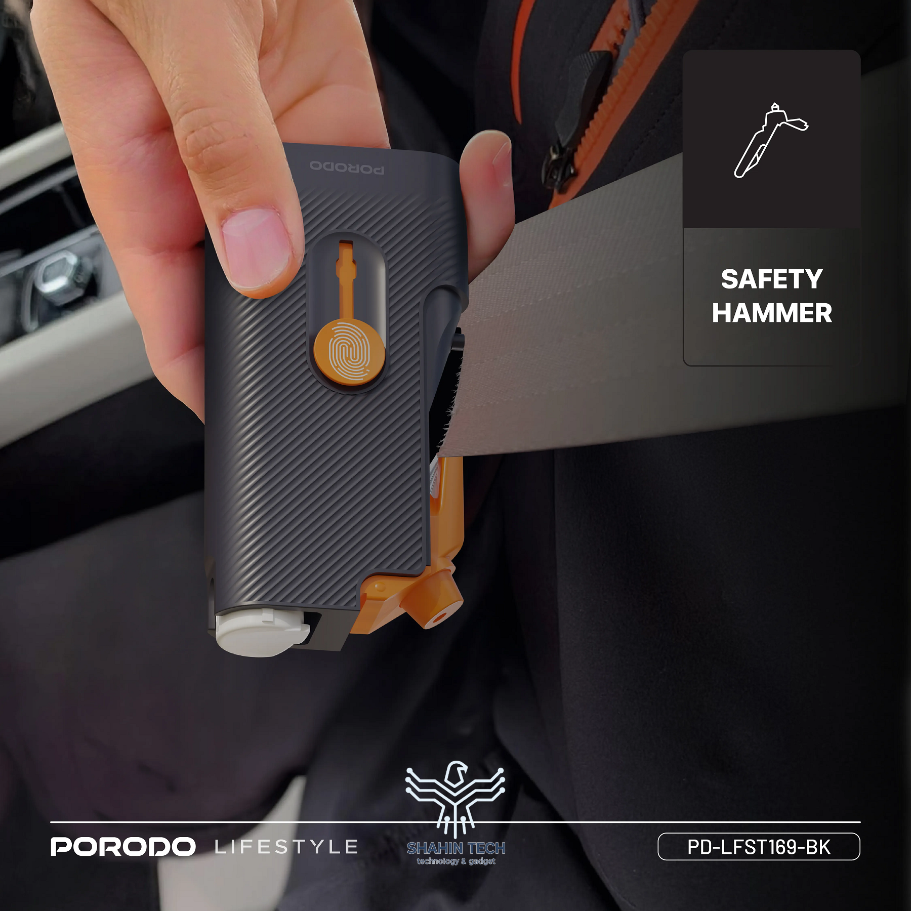 کیت ایمنی اضطراری خودرو برند PORODO مدل PD-LFST169