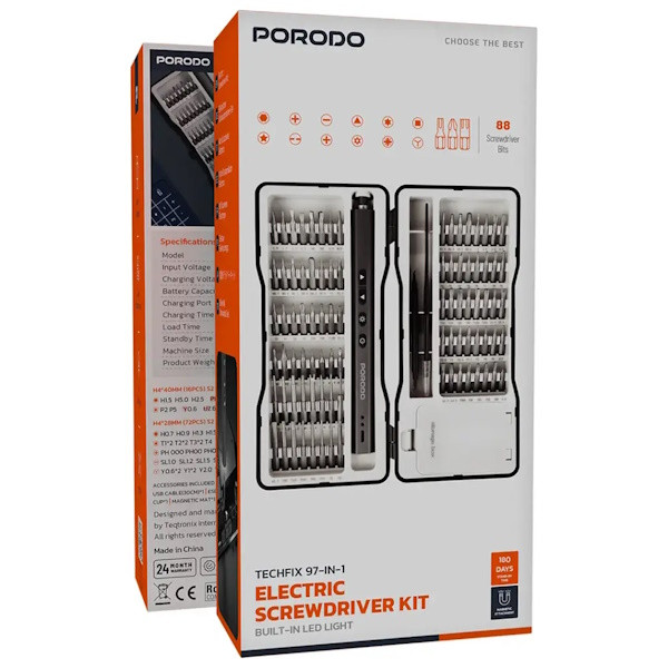 پیچ گوشتی پرودو مدل  PDGTE970 بسته 97 عددی (اورجینال | گارانتی | مهلت تست)