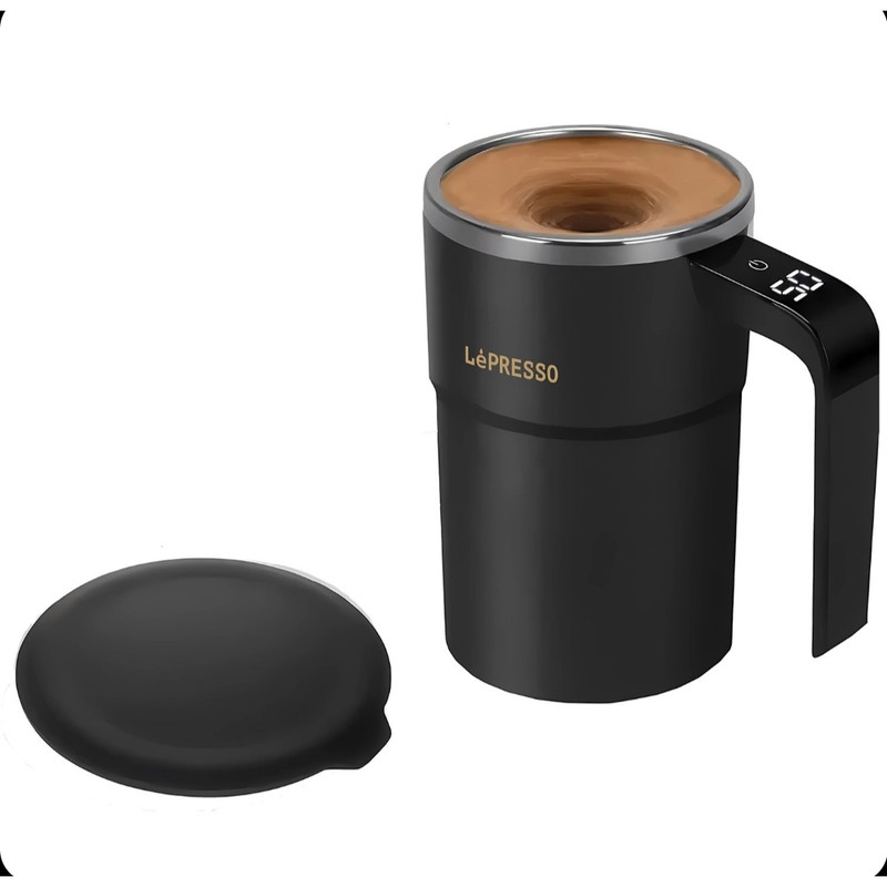 ماگ همزن مغناطیسی لپرسو Lepresso Stirmagic Auto Stirring Mug مدل LPCFFM0018