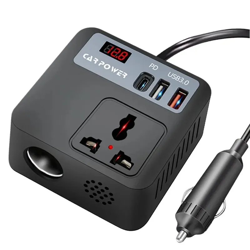 اینورتر برق خودرو فندکی مدل CAR POWER (اورجینال | گارانتی | مهلت تست)