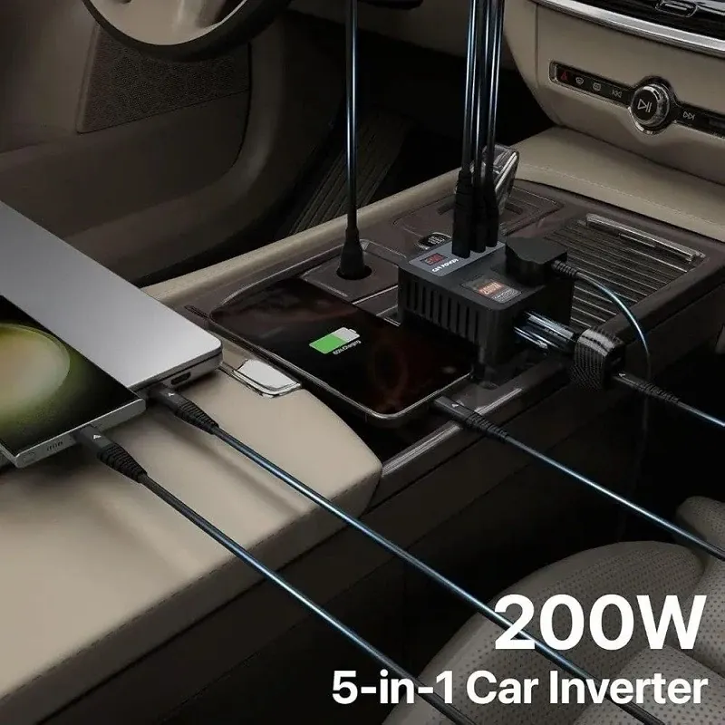 اینورتر برق خودرو فندکی مدل CAR POWER (اورجینال | گارانتی | مهلت تست)