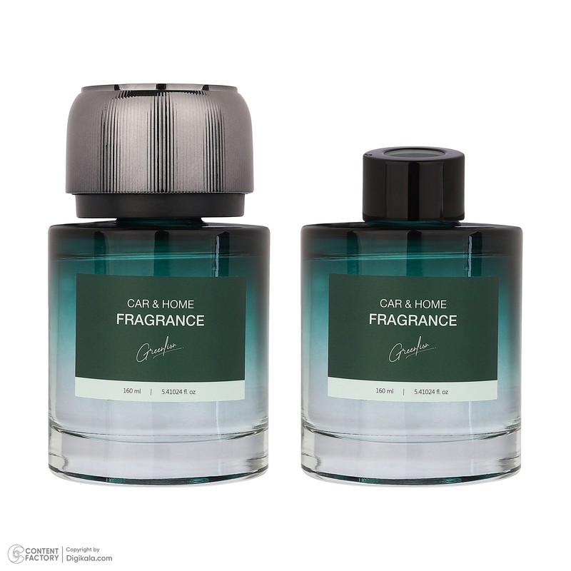 خوشبوکننده خودرو گرین لاین مدل fragrance 2in1 combo با رایحه Fresh Air حجم 160 میلی لیتر