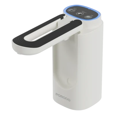آب‌ریز برقی آب PORODO Lifestyle مدل Maya با قابلیت تنظیم حجم خروجی آب – سفید و مشکی