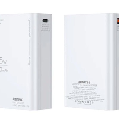 پاوربانک فست شارژ Remax RPP-655 20000Mah سفید